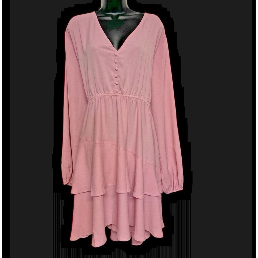 Arula Mauve Pink Womens Size C 3X Mini Dress Style BD6270G-AS New NWT